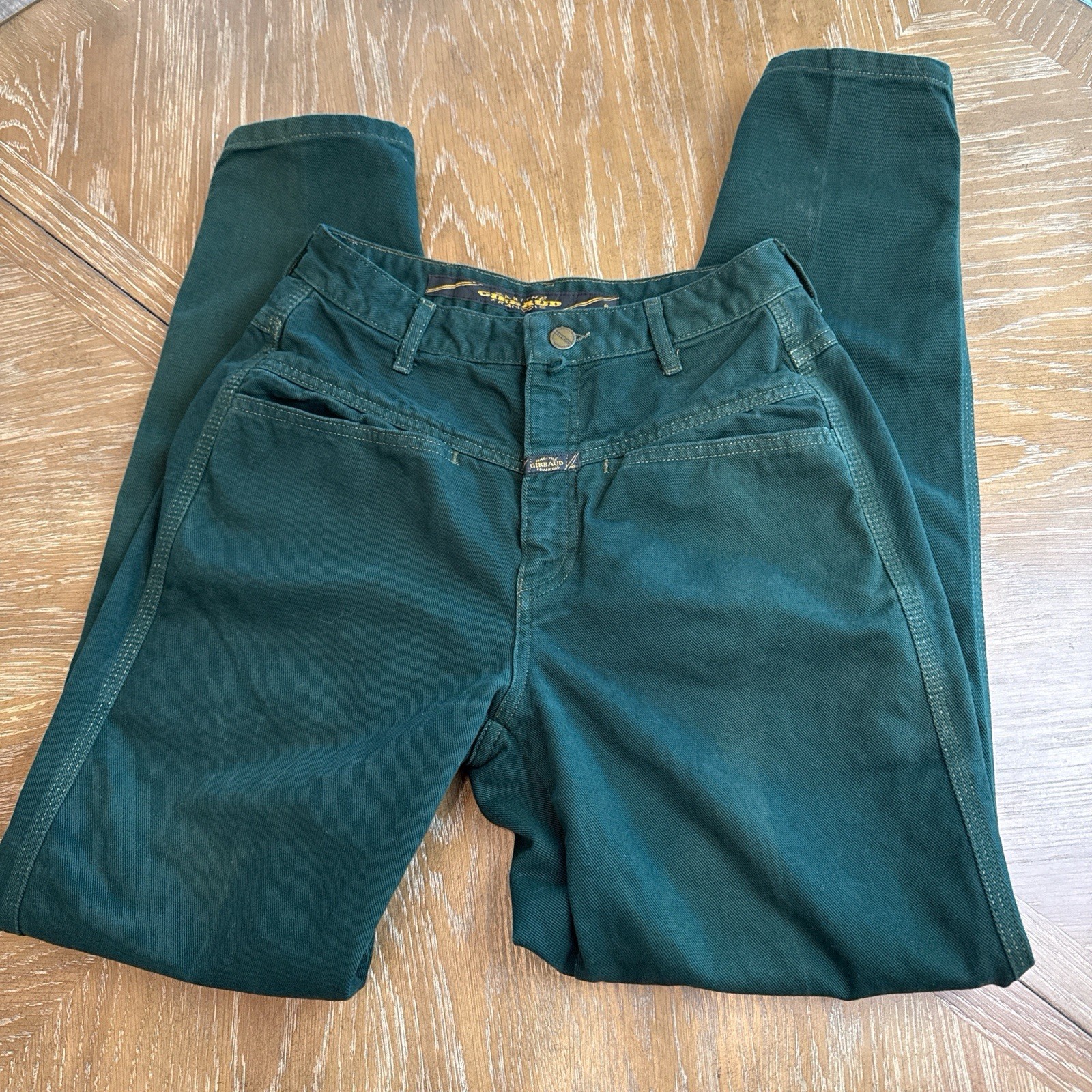 Vintage Marithe Francois Girbaud Green Jeans Womens 9/10 80s 90s