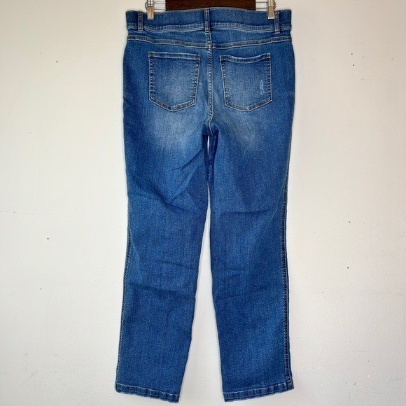 Spanx Ankle Straight Leg Jeans in Vintage Indigo Medium Wash Size XL