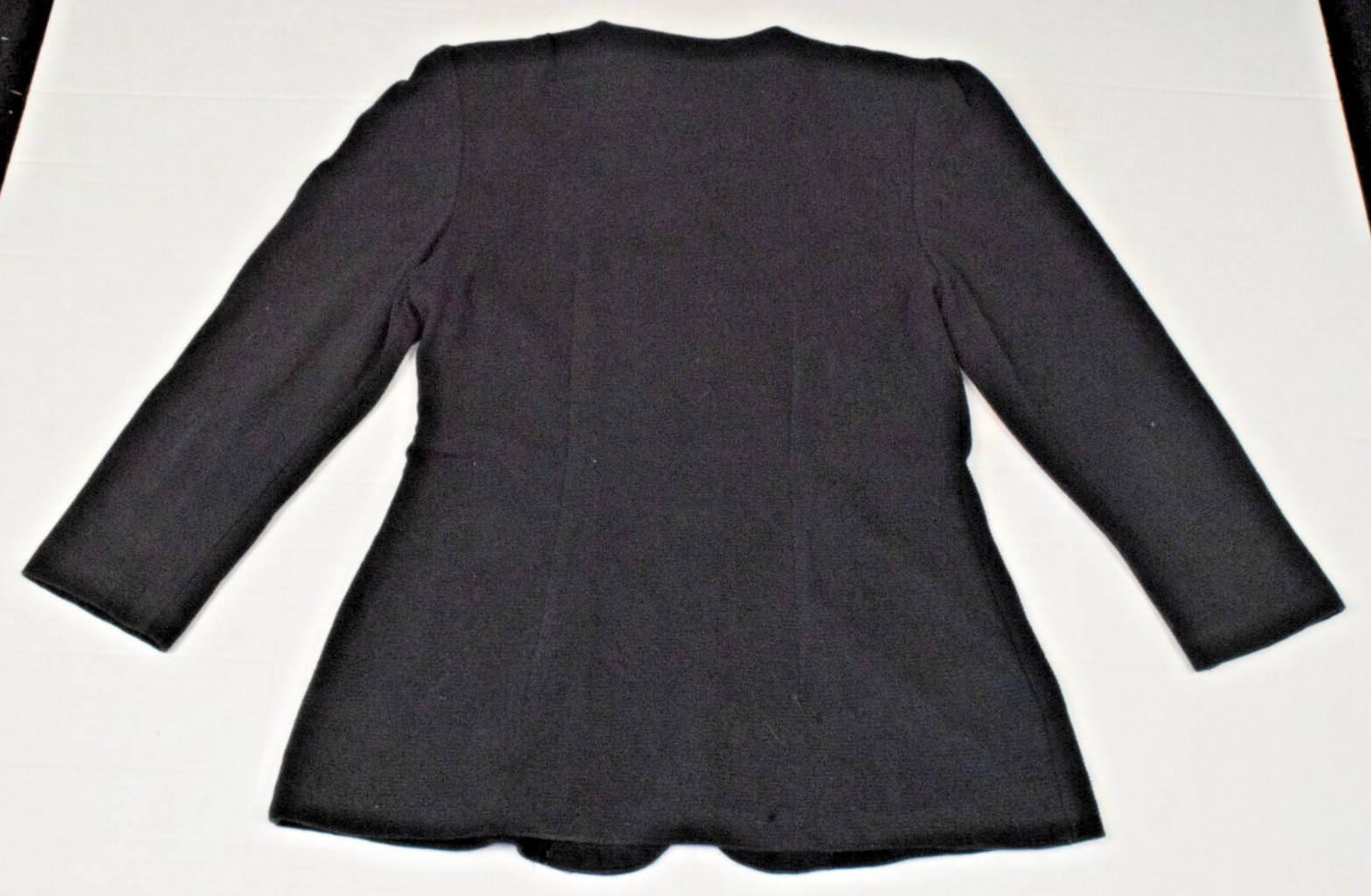 Vintage Blazer Jacket Oro Size M 80s Black Cotton Gold Jewel Detail Made USA