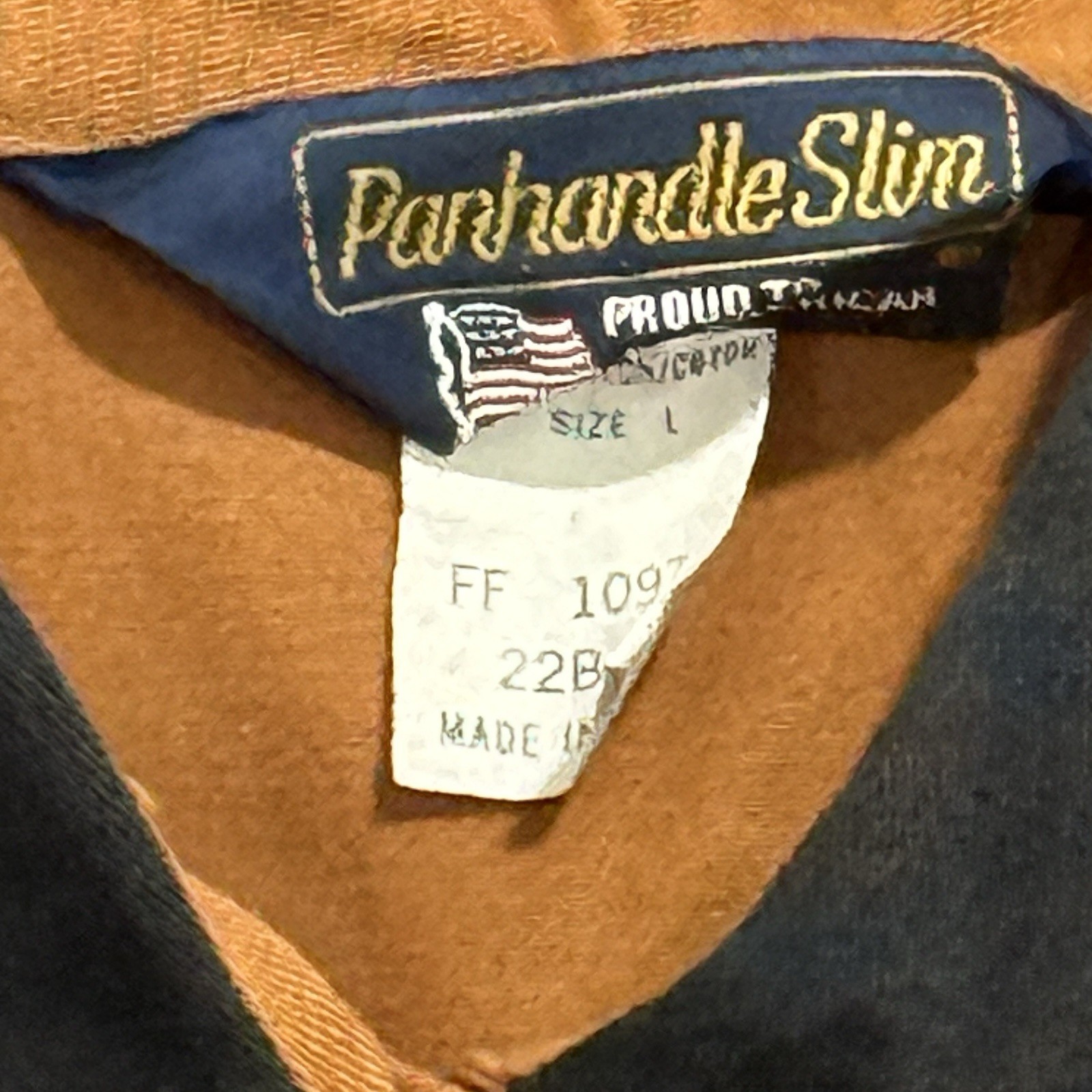 Panhandle Slim Ranchwear Western Pullover Long Sleeve Shirt Large Vtg RARE Y2K
