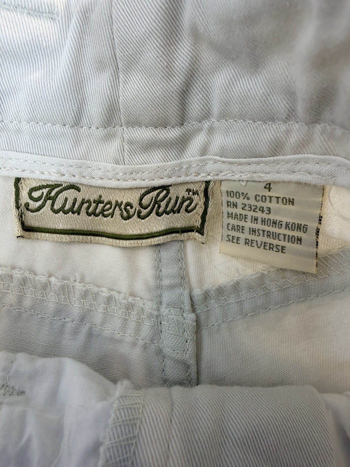 Vintage 80s Hunters Run White Jeans Sz 4 High Waist Baggy Mom Jeans