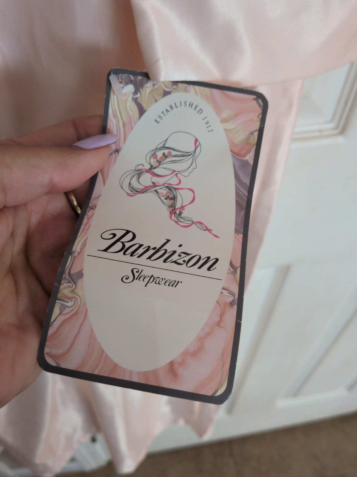 Vintage NWT Barbizon Pink Polyester Cotton Nightgown Sleepwear Sz Medium