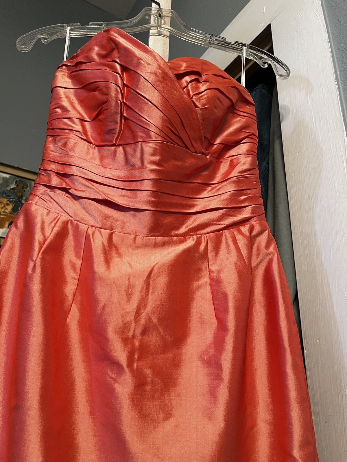 Vintage Catherine Regehr 2 Piece Silk Strapless Dress With Jacket