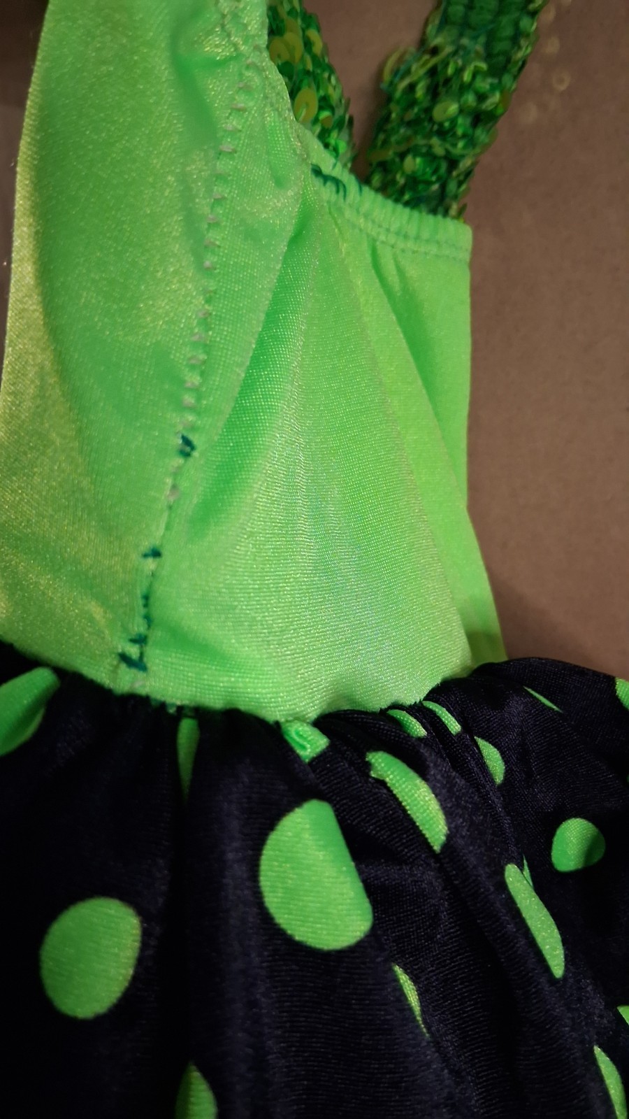 Vintage Curtain Call Costumes 80s 90s Neon Sequin Bodysuit 2 Piece Cosplay Lot 2