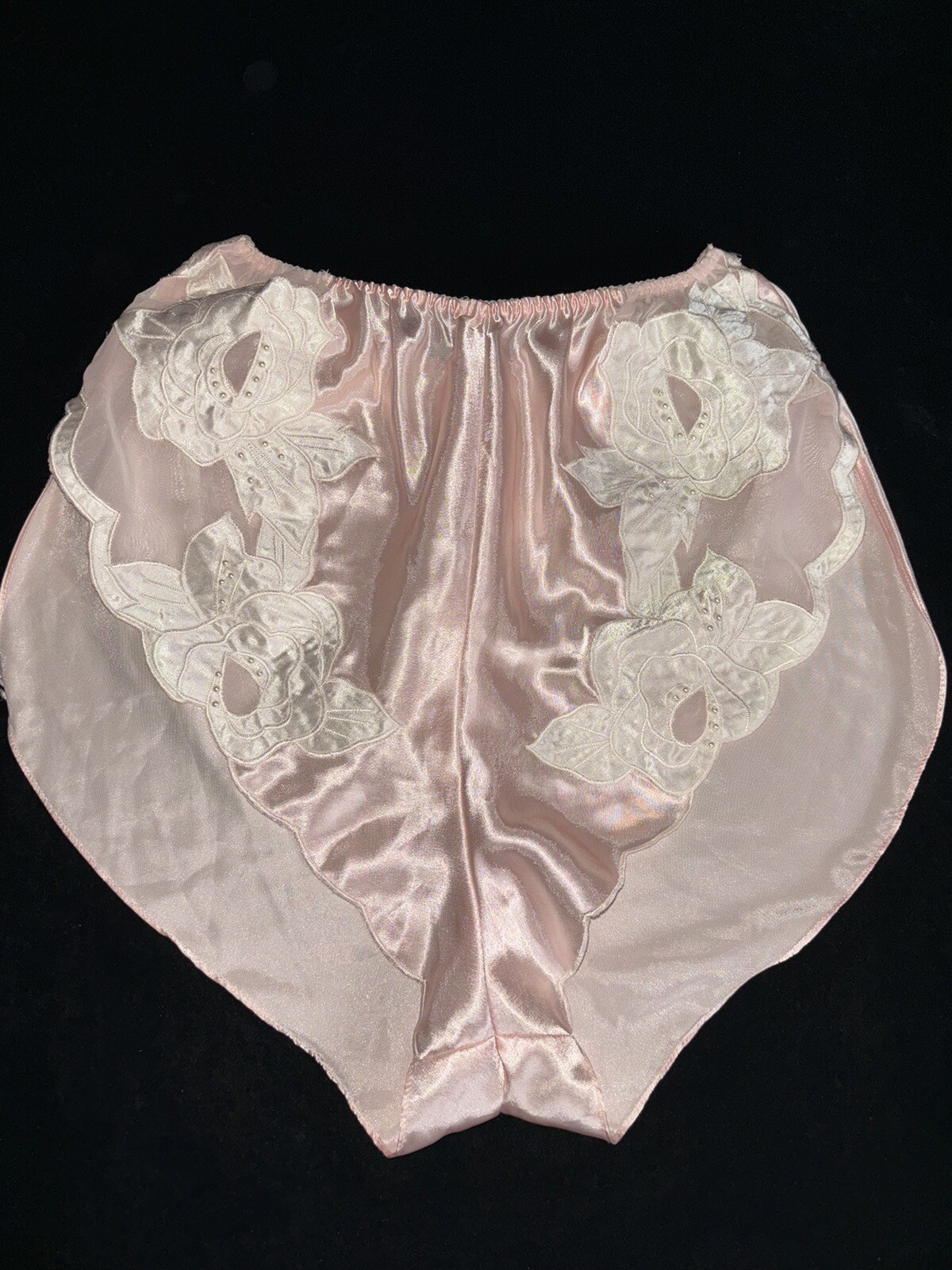 Vintage Victoria’s Secret Pink Satin Sissy Tap Panties Sz S But Fits Bigger