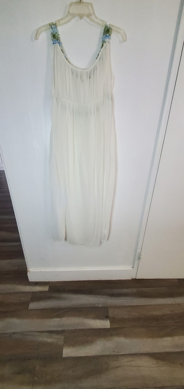 Vintage Prestige Night Dress & Coat Set Small Double Layer Chiffon ILGWU USA