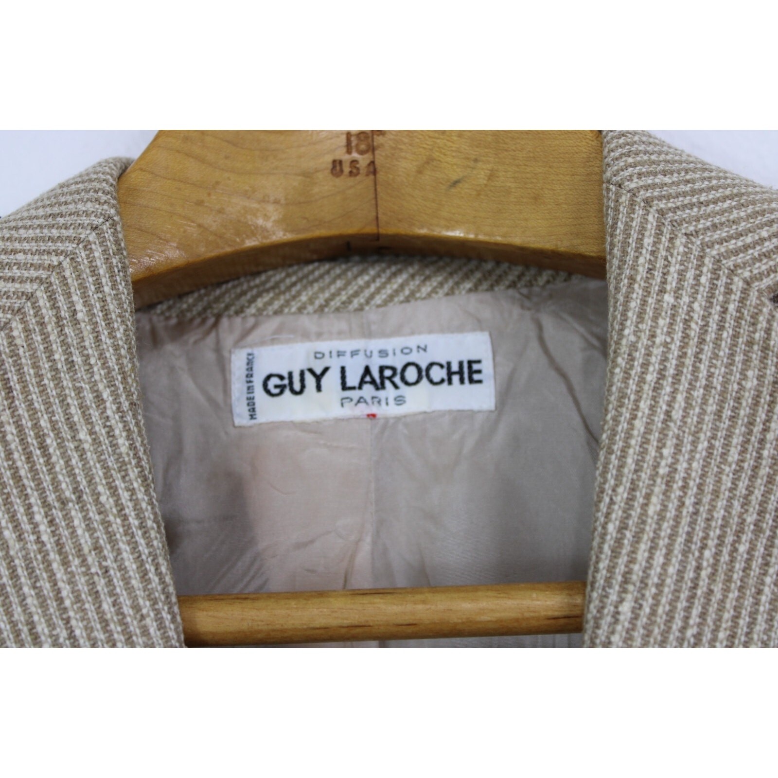 GUY LAROCHE Size 38 DIFFUSION Vintage Women’s Suit Jacket & Skirt Fitted France