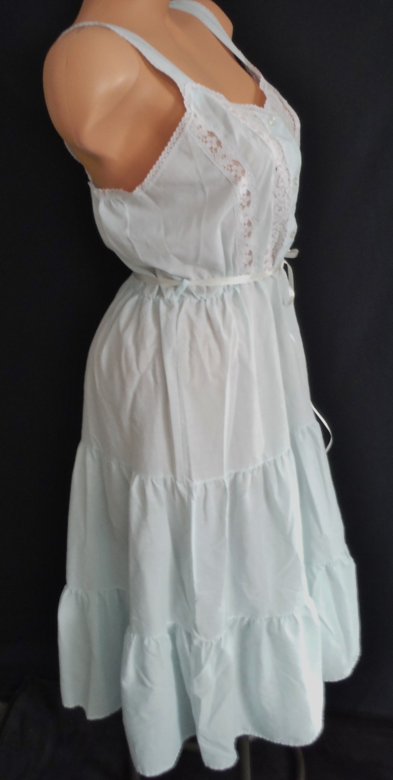 Vtg 80s SOFT MOMENTS Rare Cottagecore Beautiful Feminine Nightgown Soft Cotton M