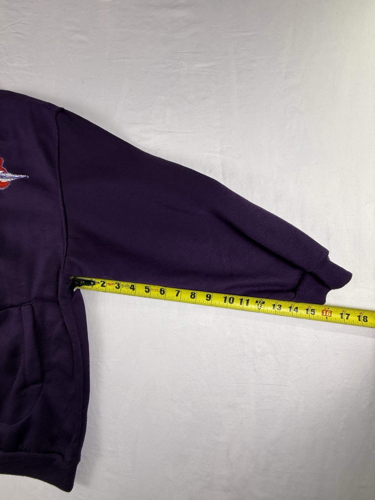 Vintage Tudor Court Button Up Sweatshirt Purple 80s Grandma Jacket Women’s PM