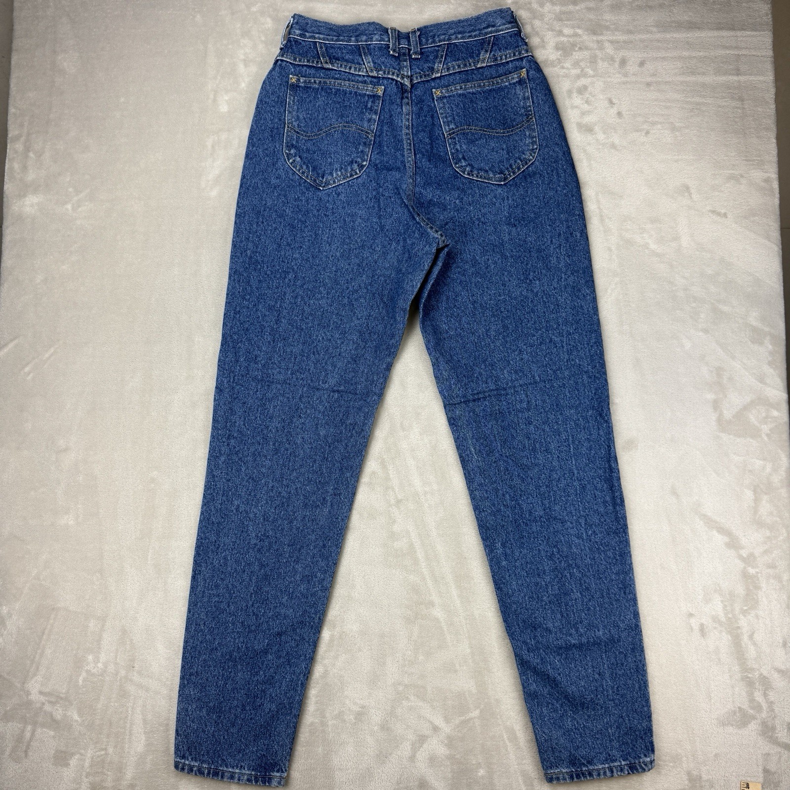 Vin Lee USA Yoke High Rise Utility Carpenter Mom Jeans Women’s 12 Long (29×33)
