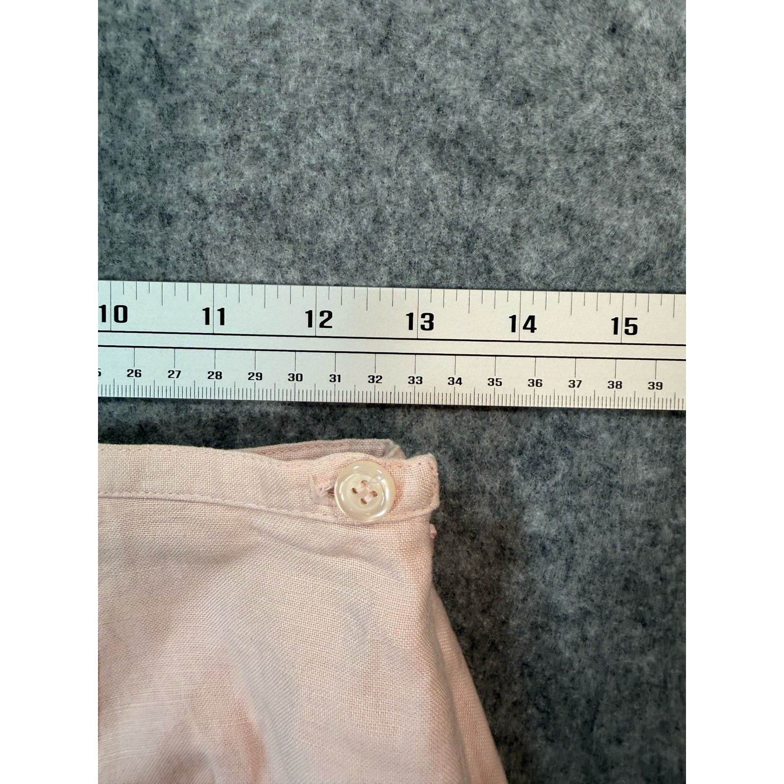 Adolfo Studio Vintage Pink Linen Blend Maxi Skirt Side Slit Petite 6 SK069