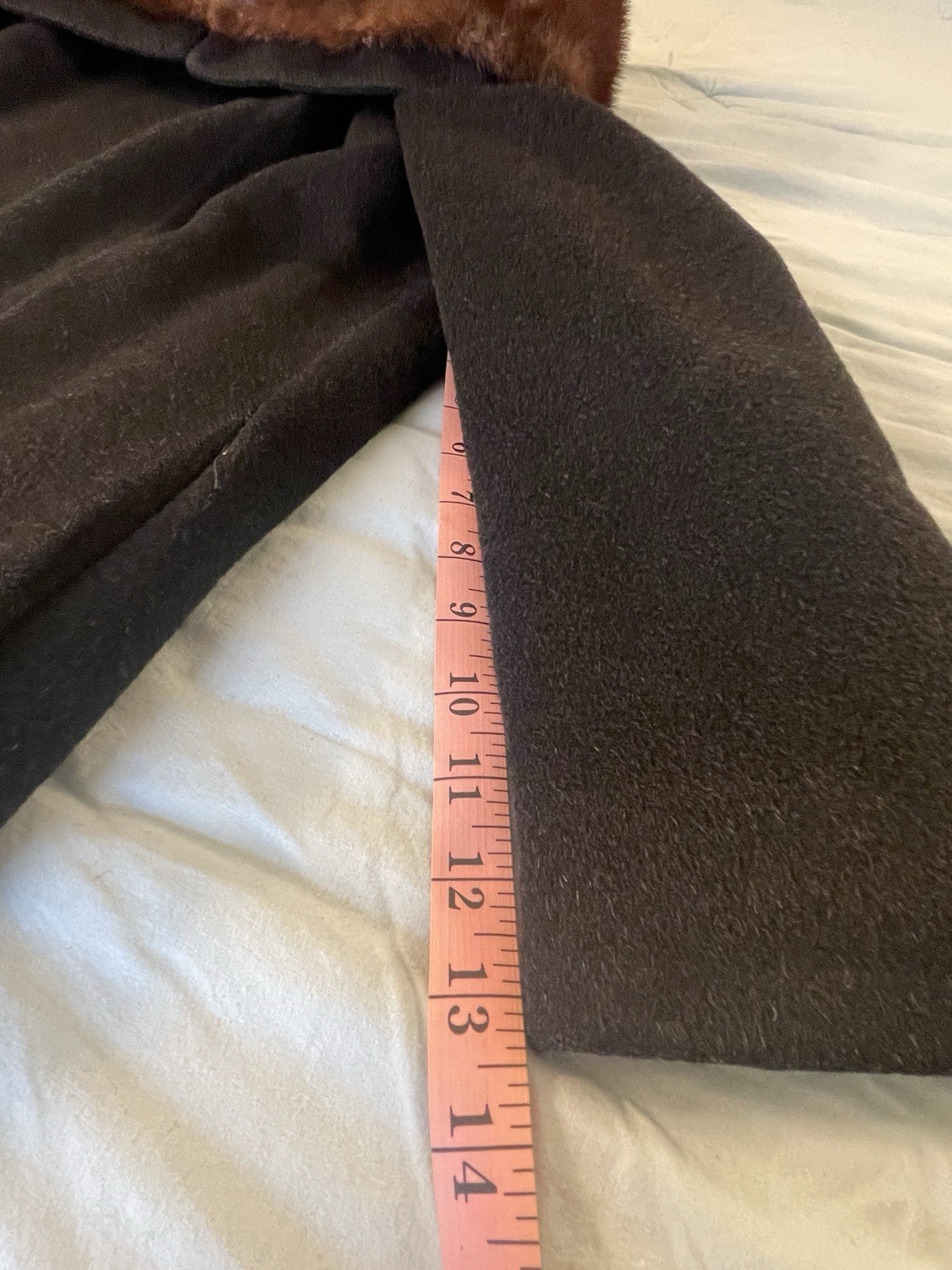 RARE Vintage Bellciano Of New York Wool w/Fur Collar 1940-50s Era Dress Coat