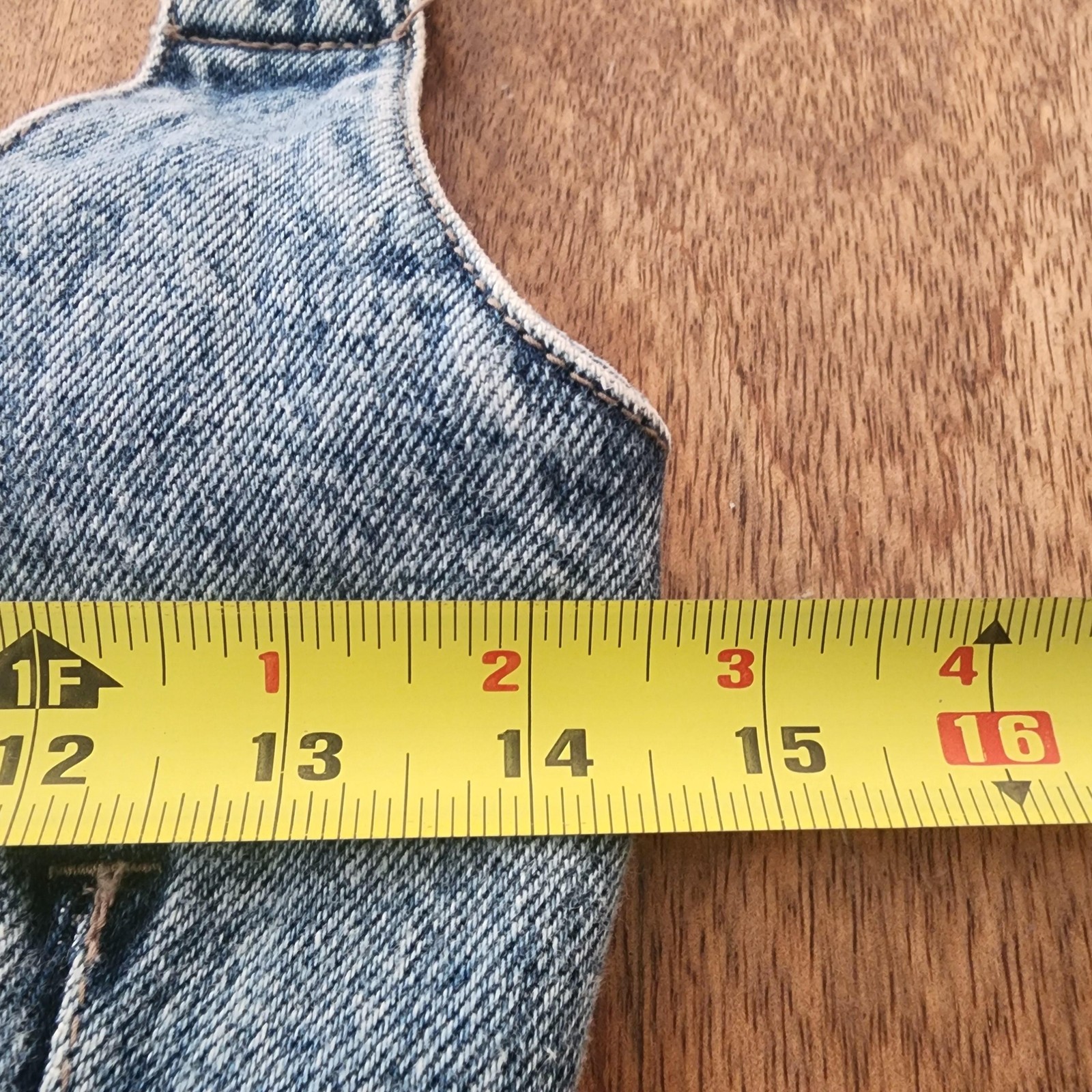 Vintage Filippo Totti Dress Womens 7/8 Blue Denim Overall Jumper Acid Wash 80s