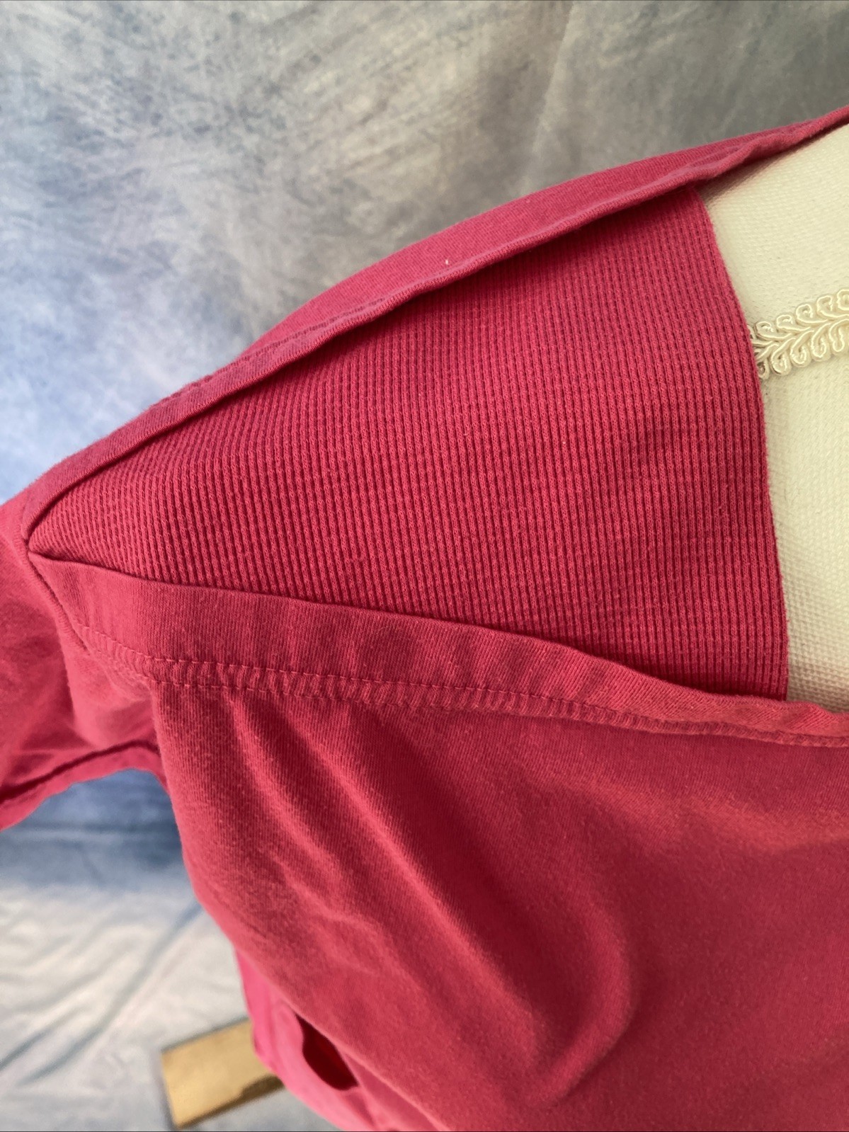 Women’s Vintage 1980s Pink Short Sleeve Sporty Shirt Size Small Cotton Blend