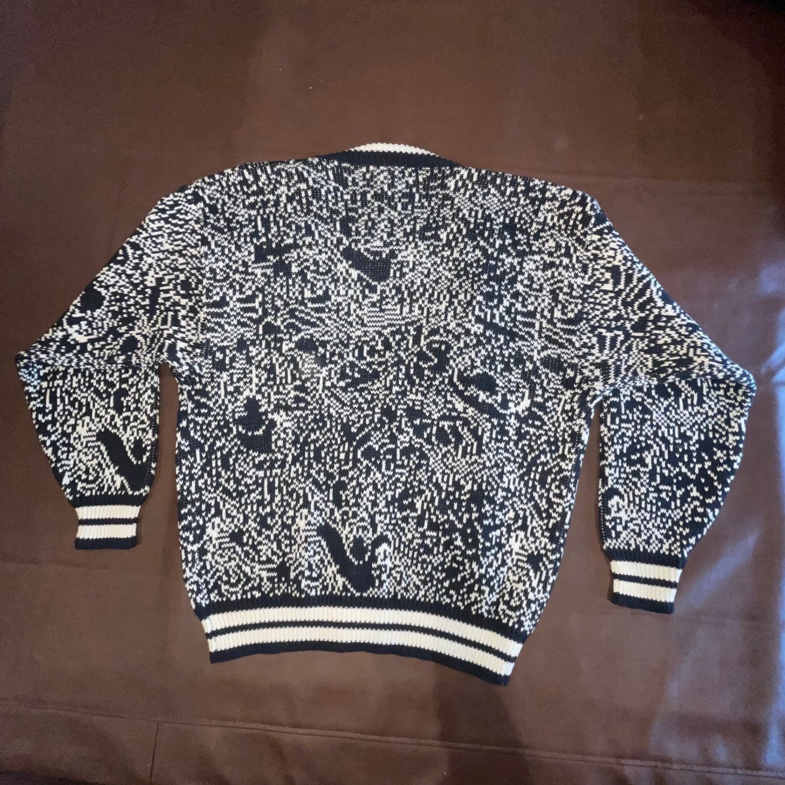 BROOKS BROTHERS vintage cardigan L NWT Cotton Fair Isle Nordic Preppy old money