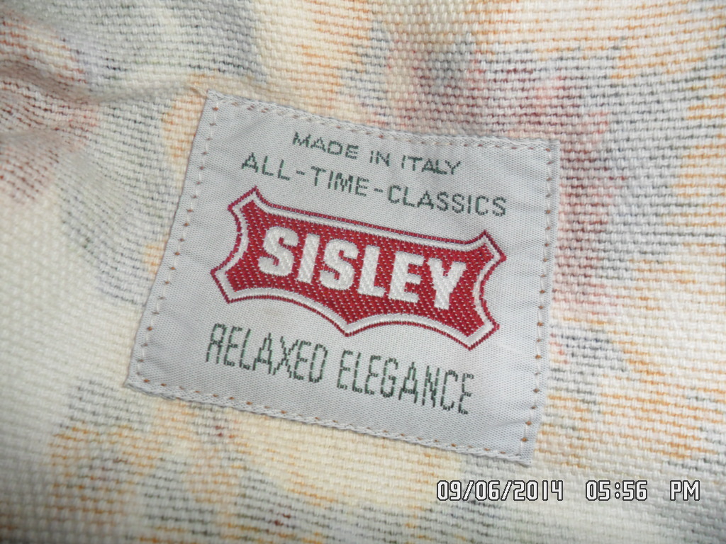 ORIGINAL VINTAGE 80s Womens 100% Cotton SISLEY Jacket + Jeans Size S + 32