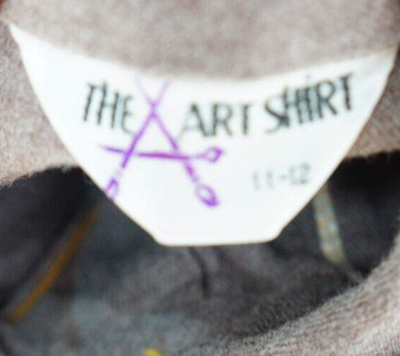 Vintage 60s The Art Shirt Peter Pan Collar Mod Twiggy Green Shift Shirt Dress