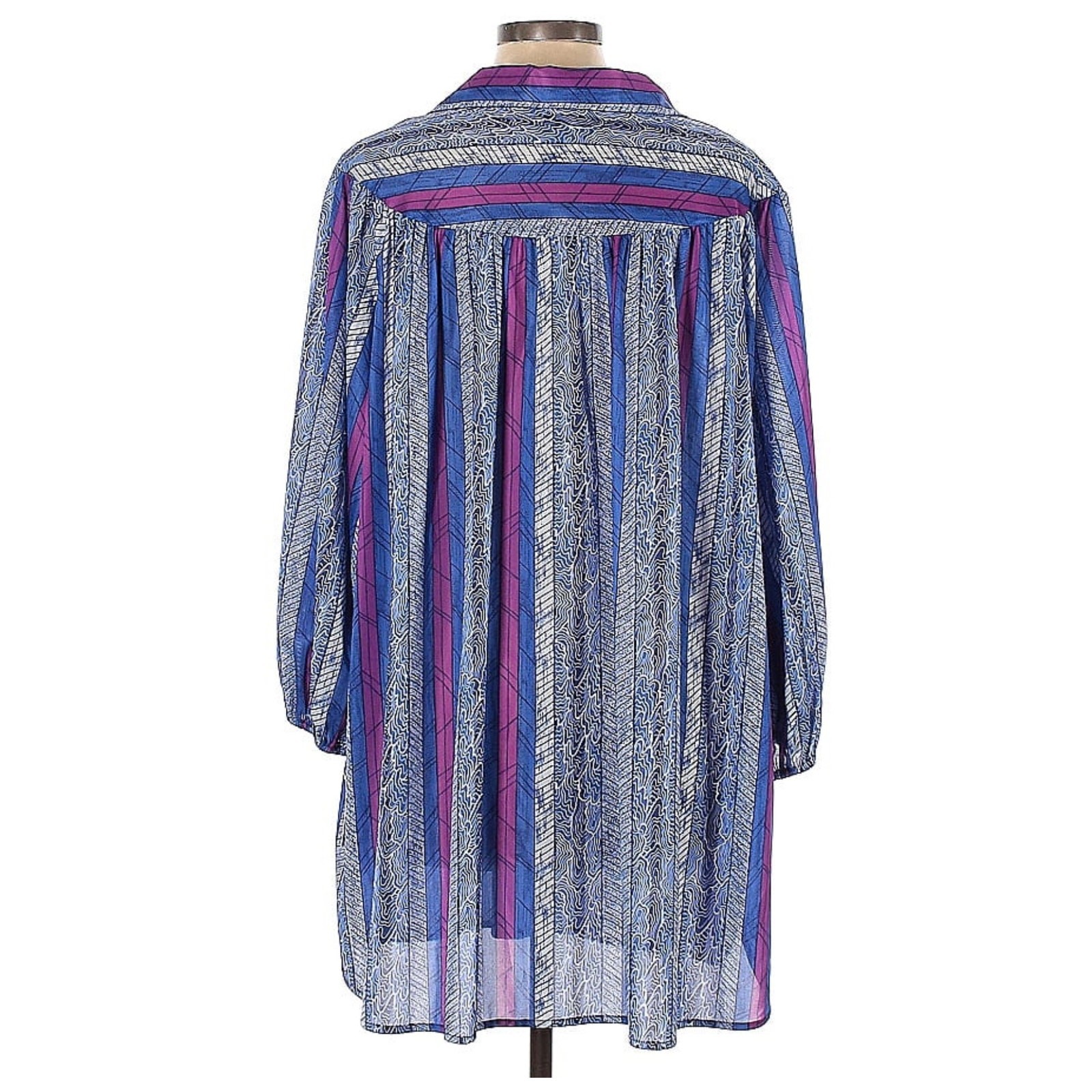 NWT Vintage 16 Dani J USA Oversized Shirt Tunic Dress Boho Art Teacher Deadstock