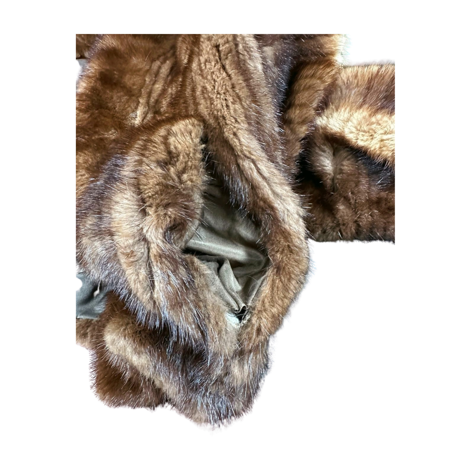 Vintage Luxe Brown Fur Coat – Short Length – Small/XS