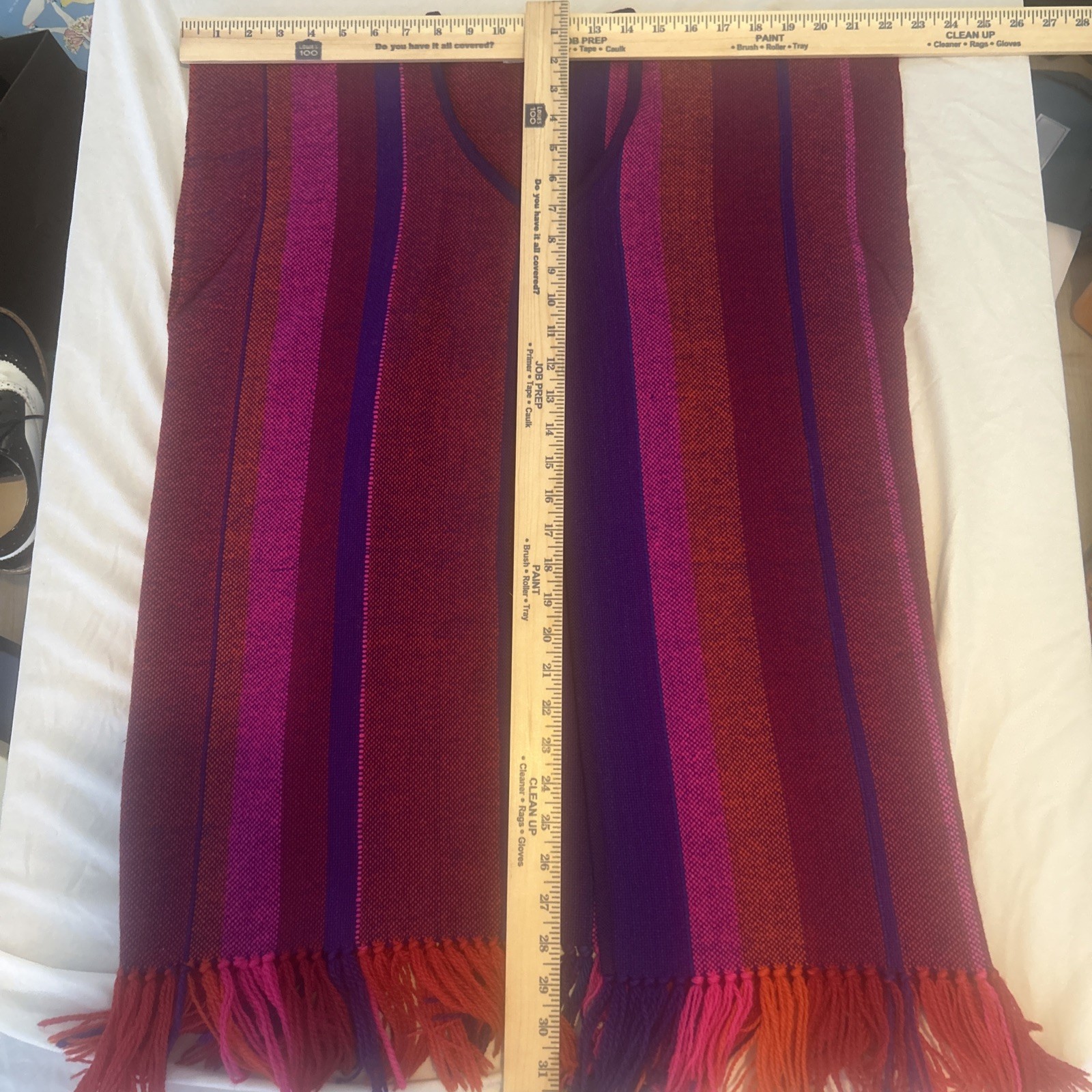 Parrott Fabrics Inc Alice Kagawa Handwoven Open Vest Fringe Santa Fe NM