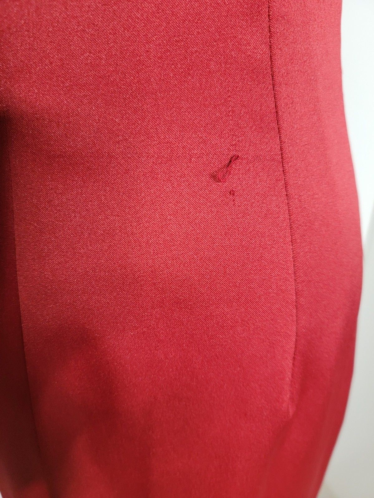 Vintage Rampage 90s Blood Red Maxi Dress Gown Junior 5 Y2K Goth Princess Formal