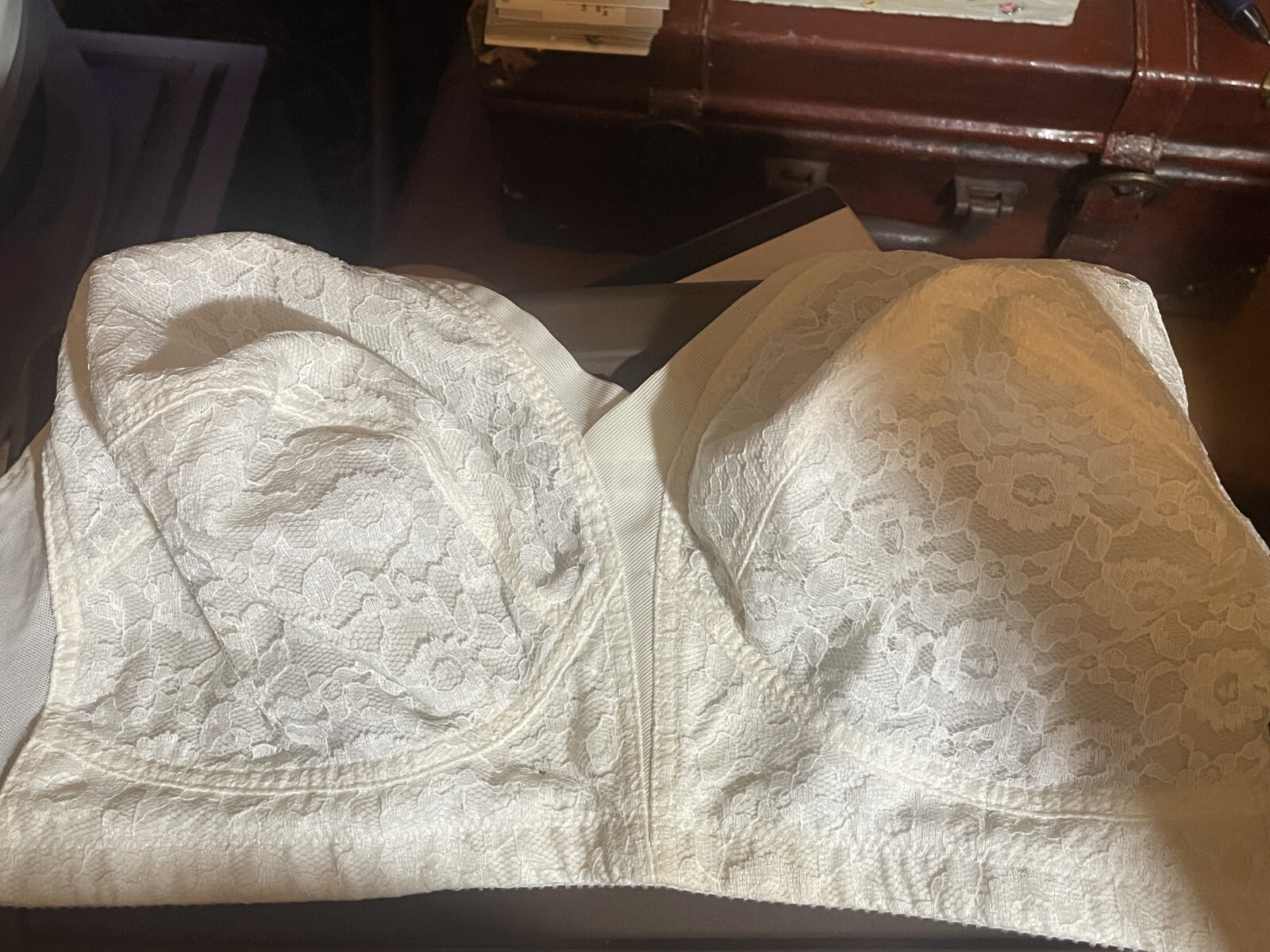 1970’s Playtex living Bra size 40D full coverage lace front NWOT