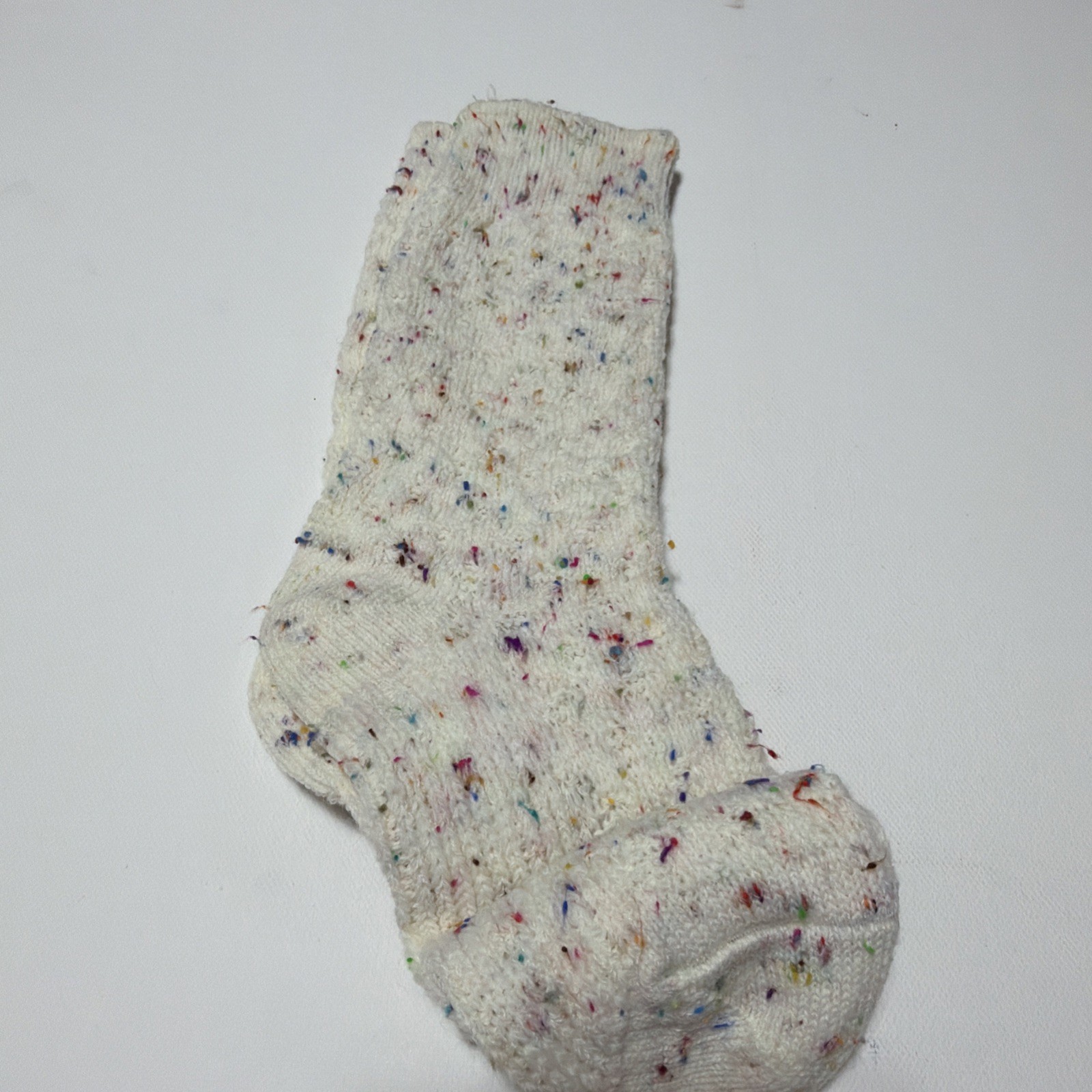 VTG Hanes Socks 9-11 Acrylic Nylon Crew NOS 80’s Confetti Colorful USA 90’s.