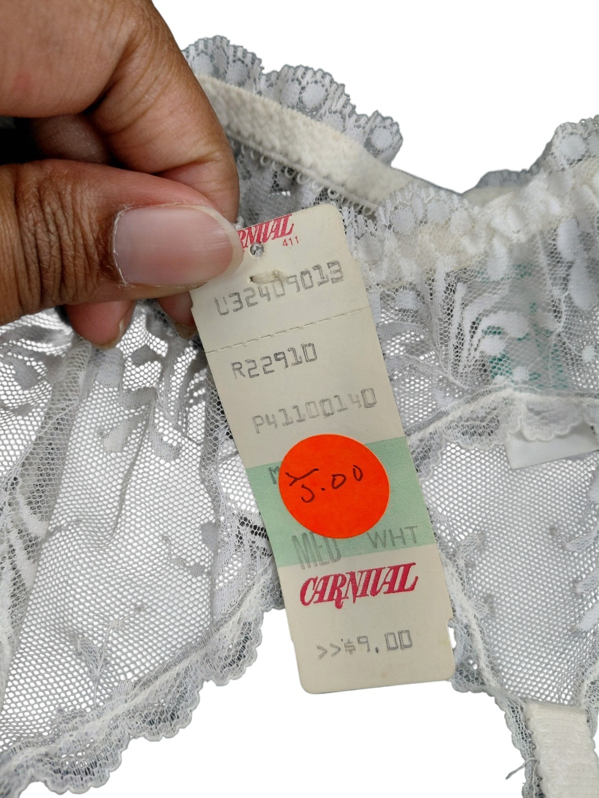 Vintage Fancy Carnival Garterbelt Sizes Medium And Small