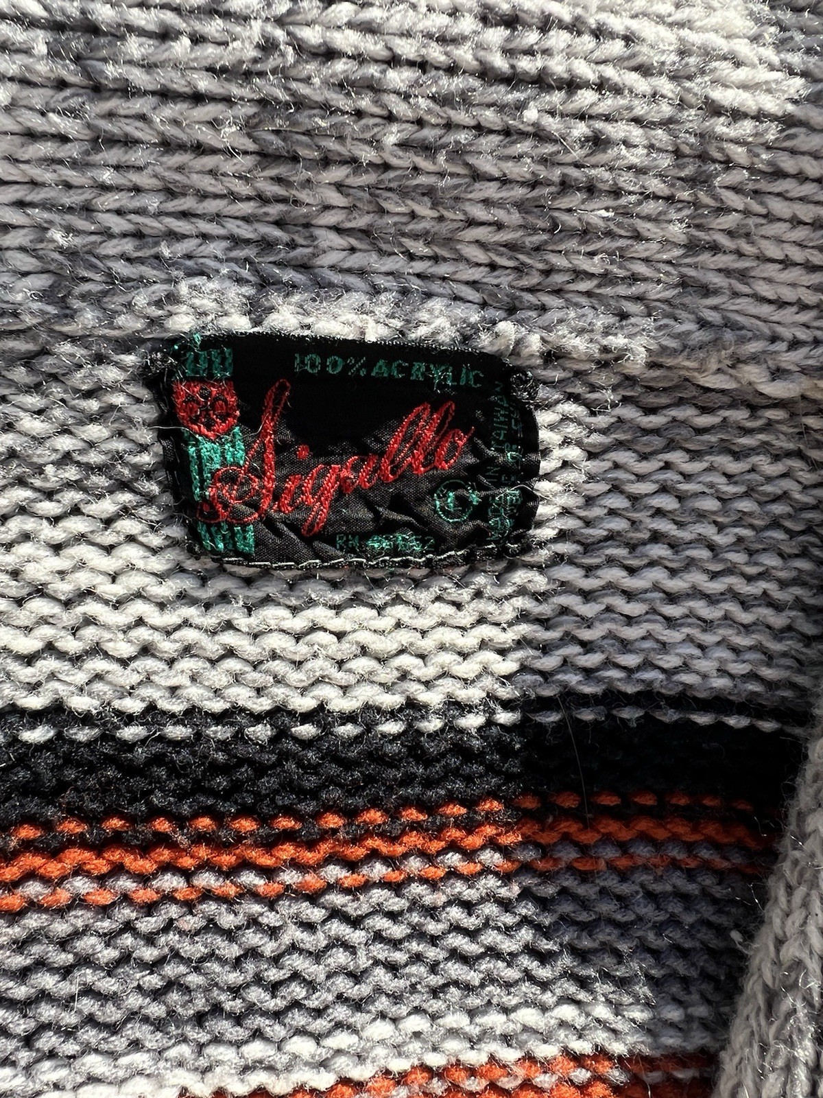 Vintage 70s Women’s Shawl Collar Cardigan Made By Sigallo Size Large
