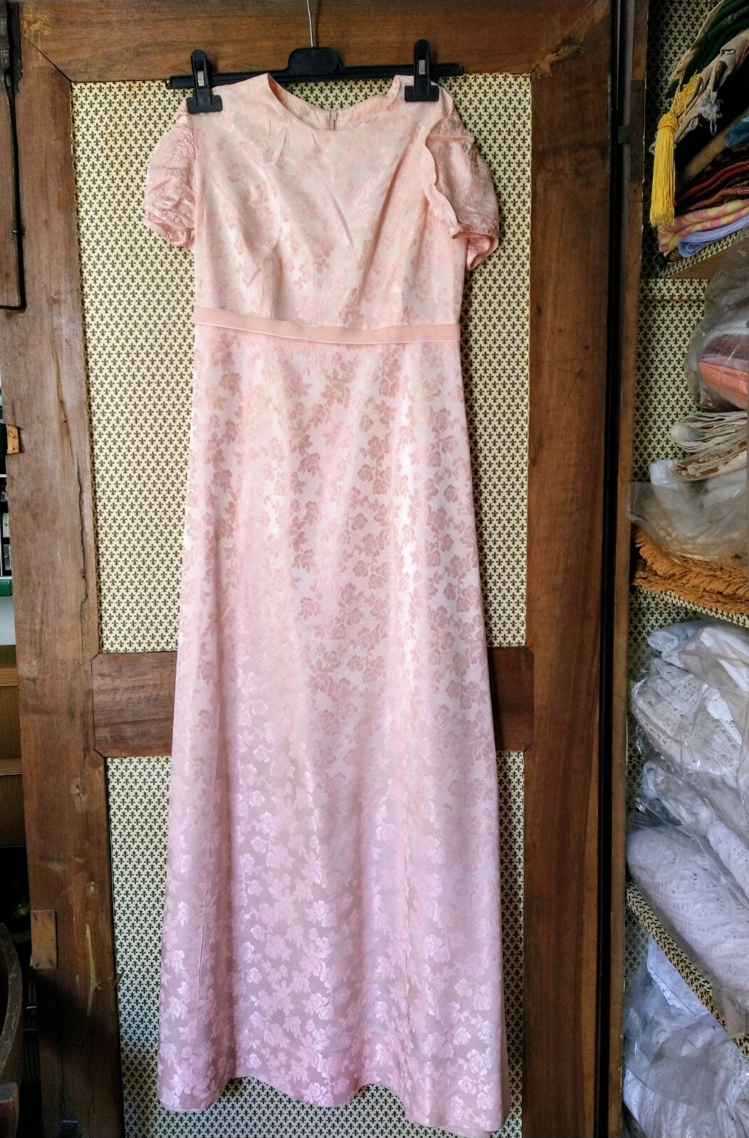 1950s Acetate Dress, Original Vintage USA Mint Condition, Size S/M