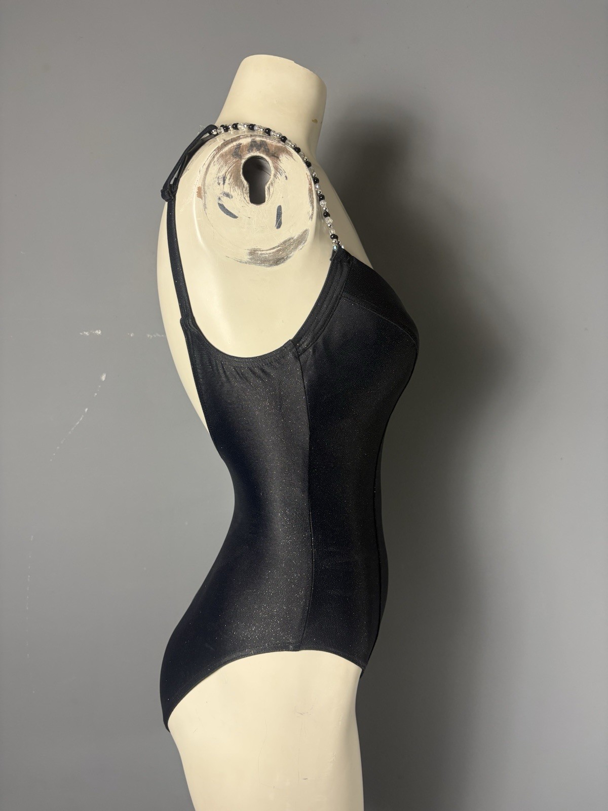 Vintage Y2K Diva by Rachel Pappo Womens Size 8 One-Piece Black Push-Up Swimsuit