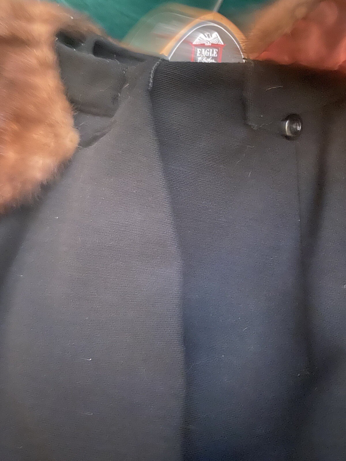 Vtg Stevens Forstmann Wool Blend Coat Fur Collar Women’s Button Missing Size???