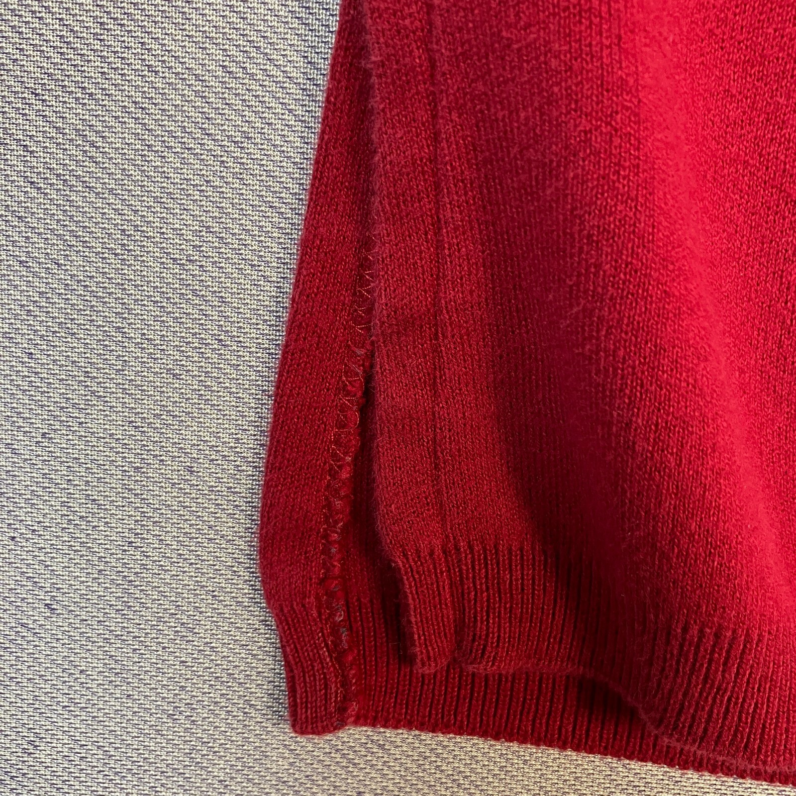 Vintage Moda Int’l Red Knit Vest Size S Made In USA 80s 90s