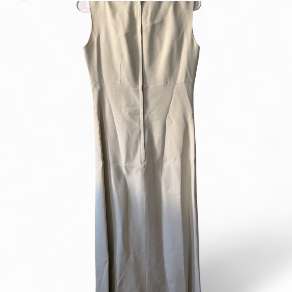 Saks Fifth Avenue 1950’s Cream Dress With Button Accents Small Zipper Back