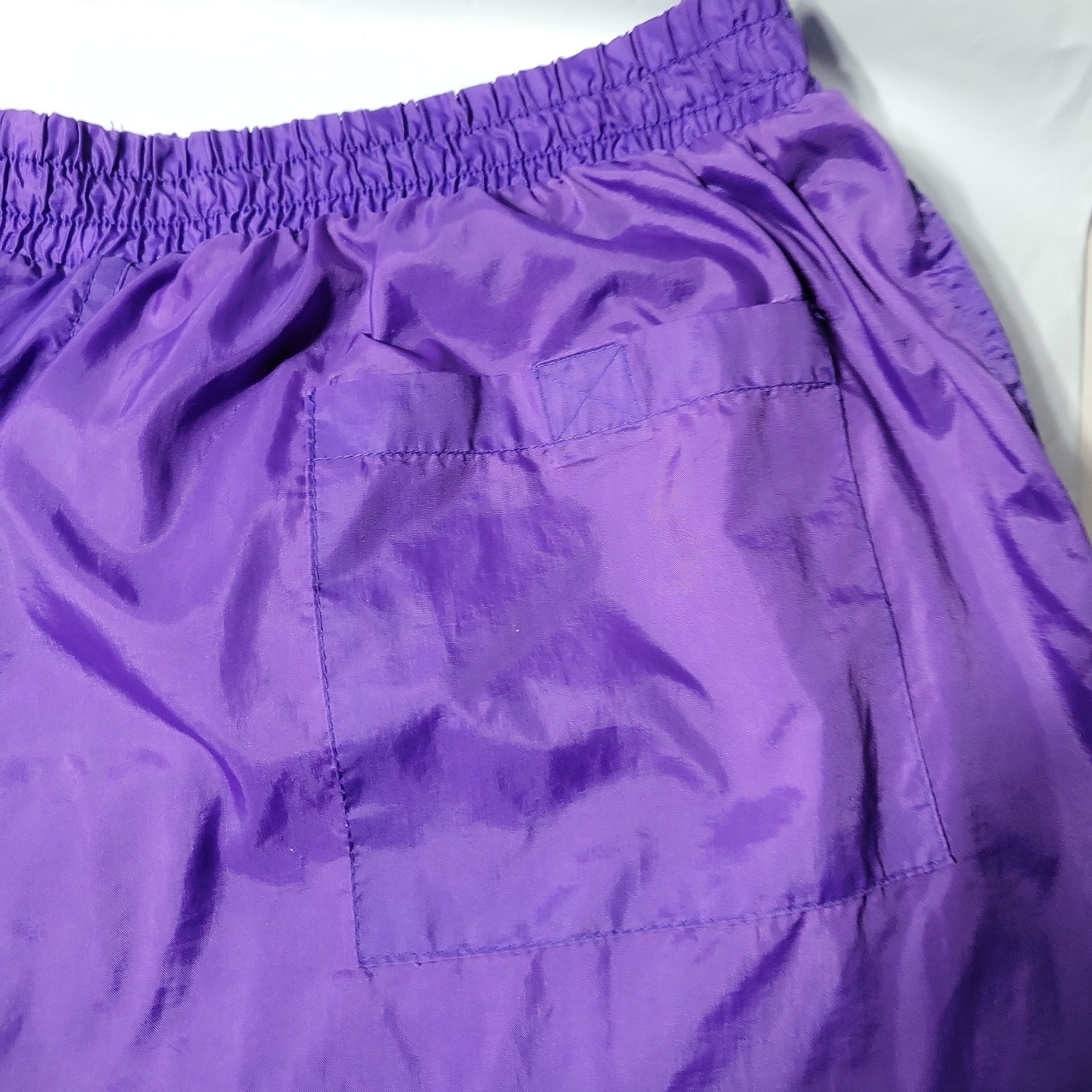 80s 90s L Windbreaker Set Jacket Pants Retro Purple Blak Track Suit Jacket Pants