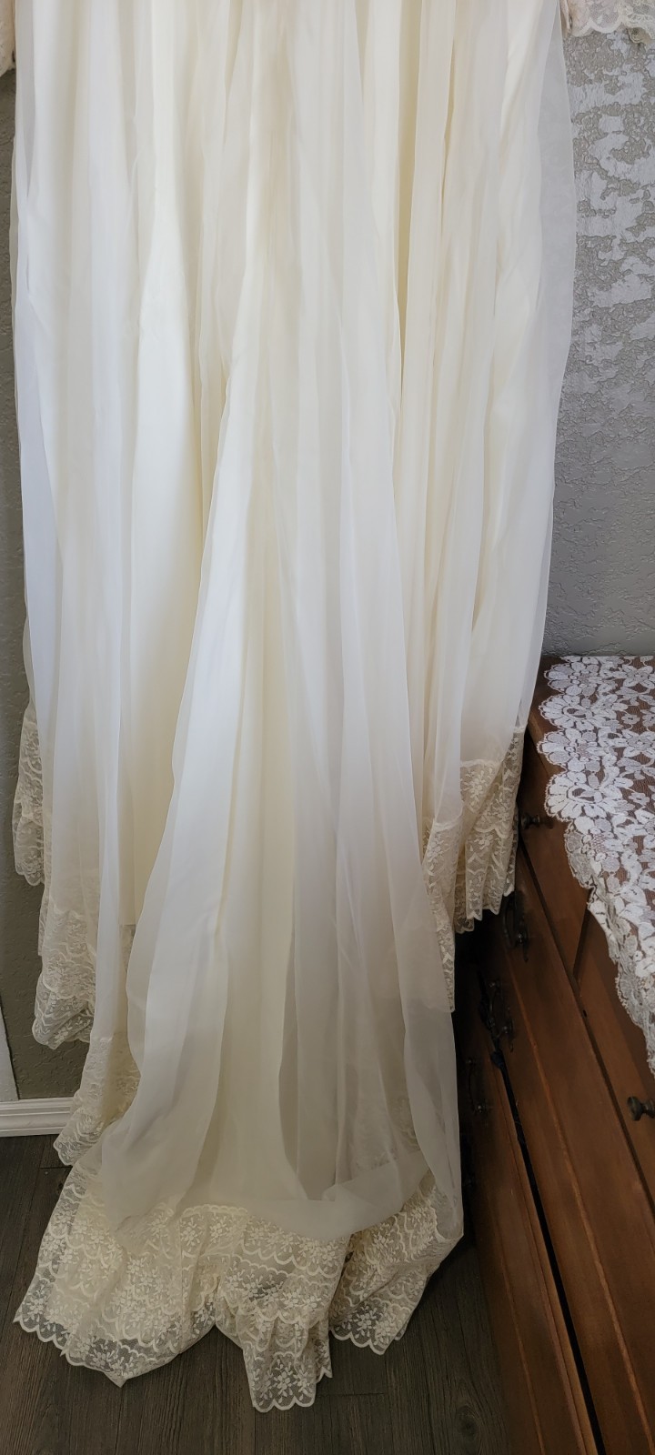 Vintage Victorian bridal Dress Praire Style Lace ivory wedding cottage core