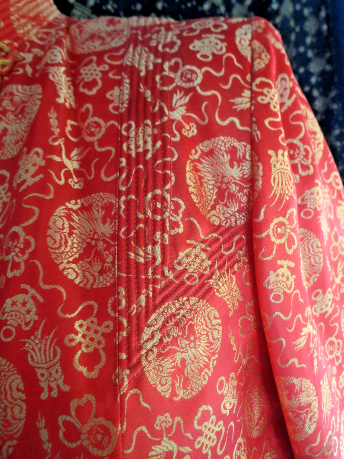 Vintage Chinese jacket swing type large red