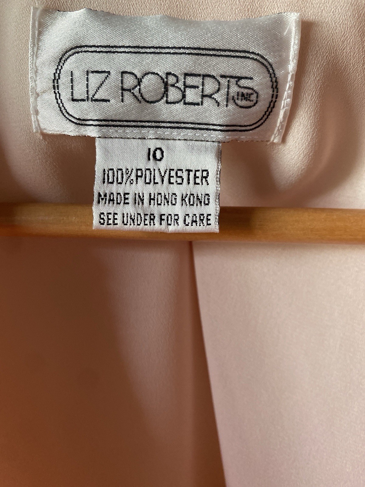 Vintage Liz Roberts Pink Dress – Size 10 – Made in Hong Kong