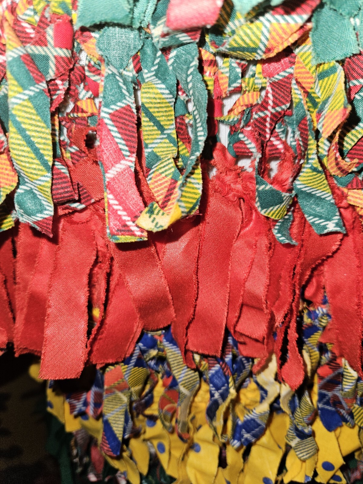 VTG 1989 Estelle Gracer Hippie Rag Rug Artisan Vest Multicolored Open Size S