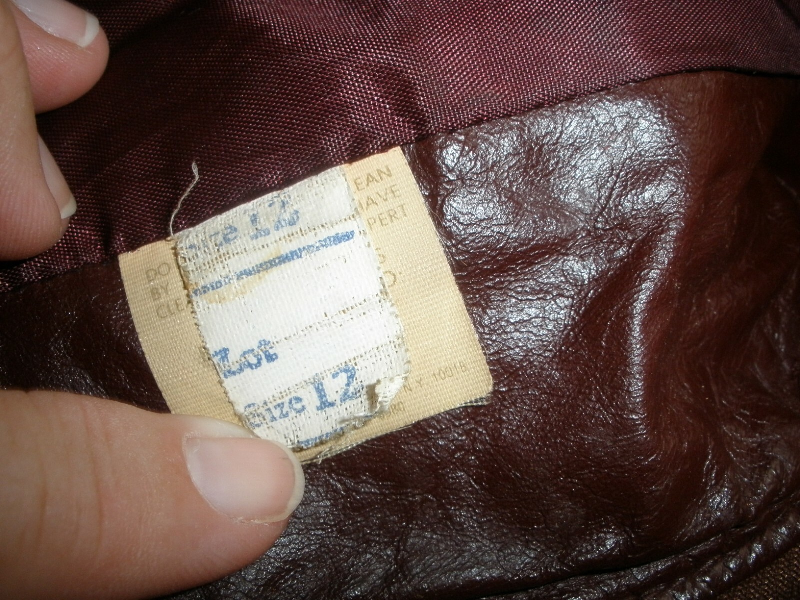 Vintage Woman’s Leather Jacket Northside Fashions USA Size 12 Maroon