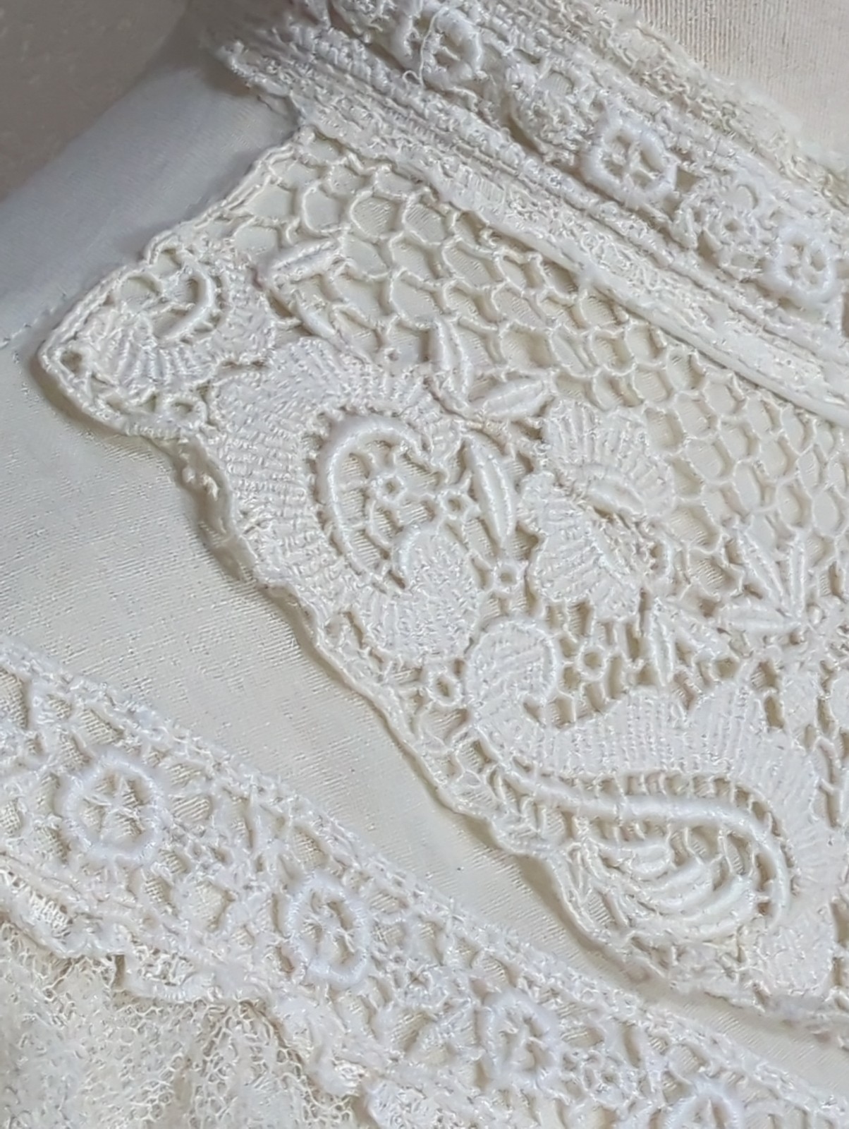 Vtg 70s Gunne Sax Victorian Ruffle Lace Long Sleeve Blouse Edwardian Bridgerton