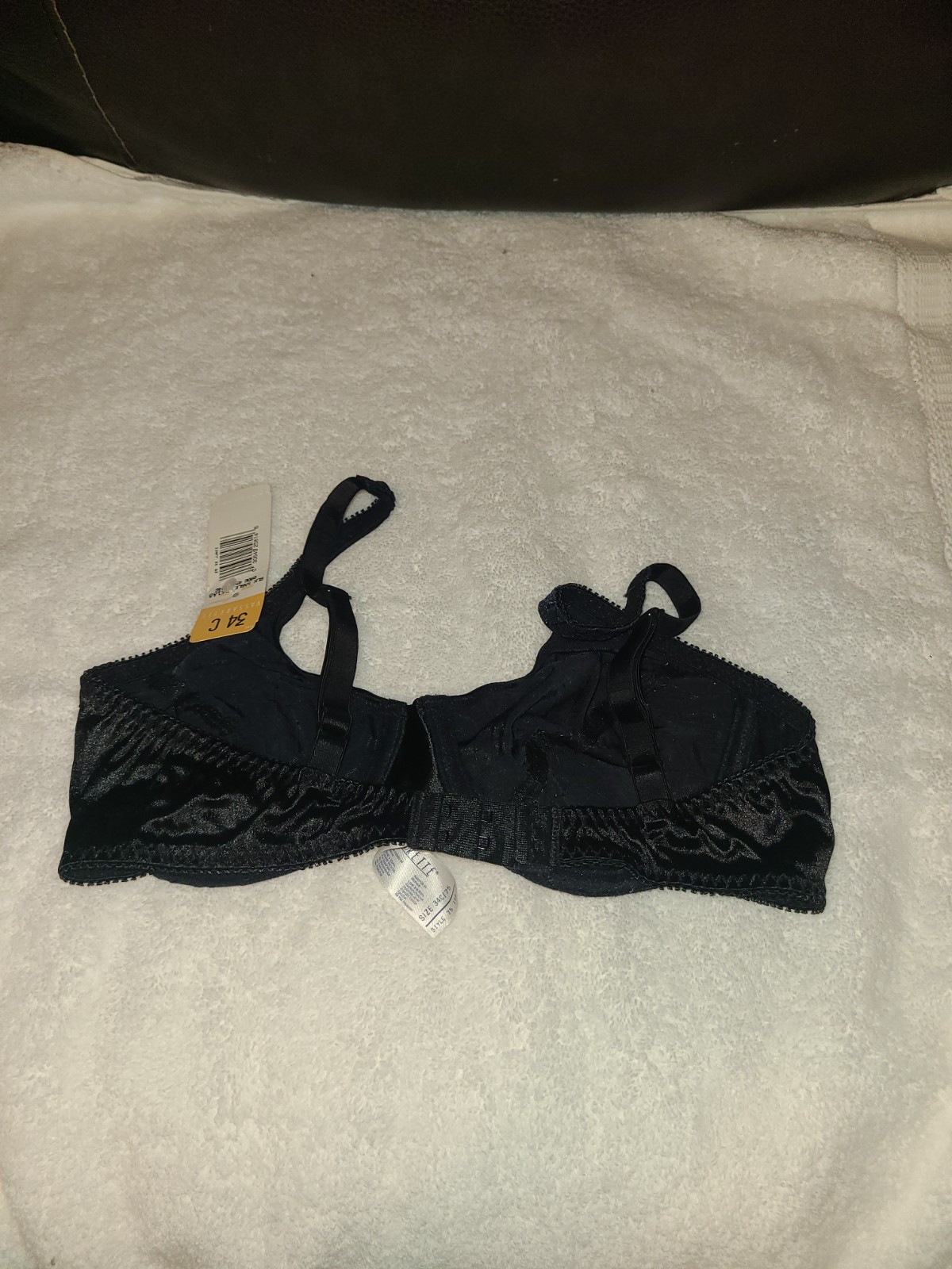 VTG NWT Vassarette Bra NOS 34C Black Sable 75188 „Unlined Underwire 80’s 90’s