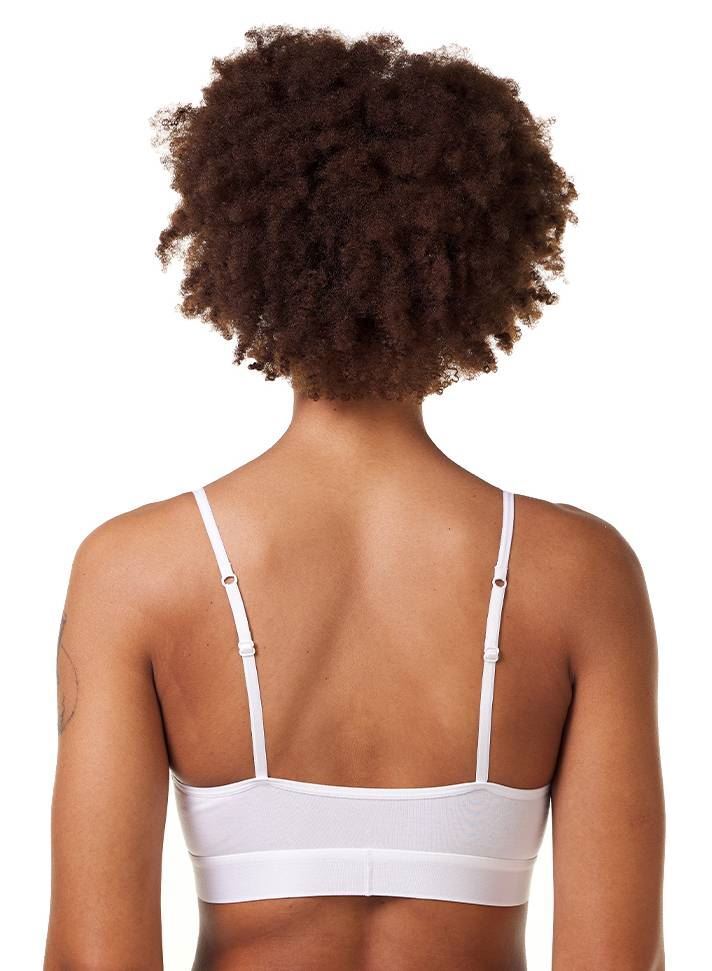 Comfyballs Womens Comfycel Crop Bra – White