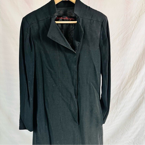 Vintage Pauline Trigere Black Dress Union Made in USA Fits Size 8/10