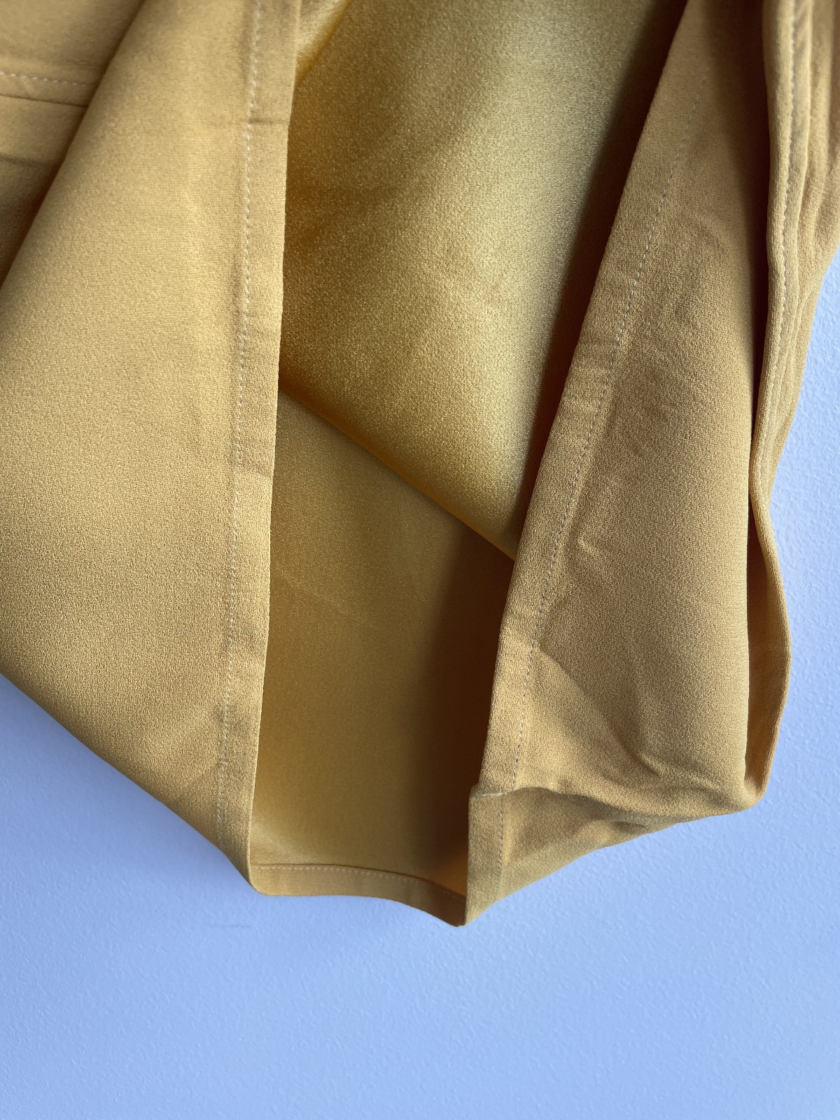 YVES SAINT LAURENT Rive Gauche Vintage Mustard Yellow Top fits AU 8 VGC 1980’s