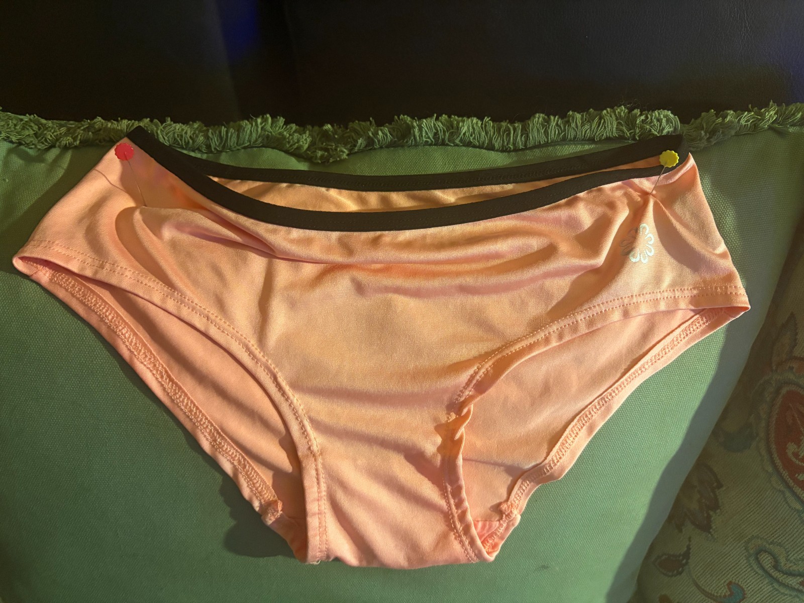 vintage old school Hipster Bikini Panty Peach brown trip Pro Player full back S