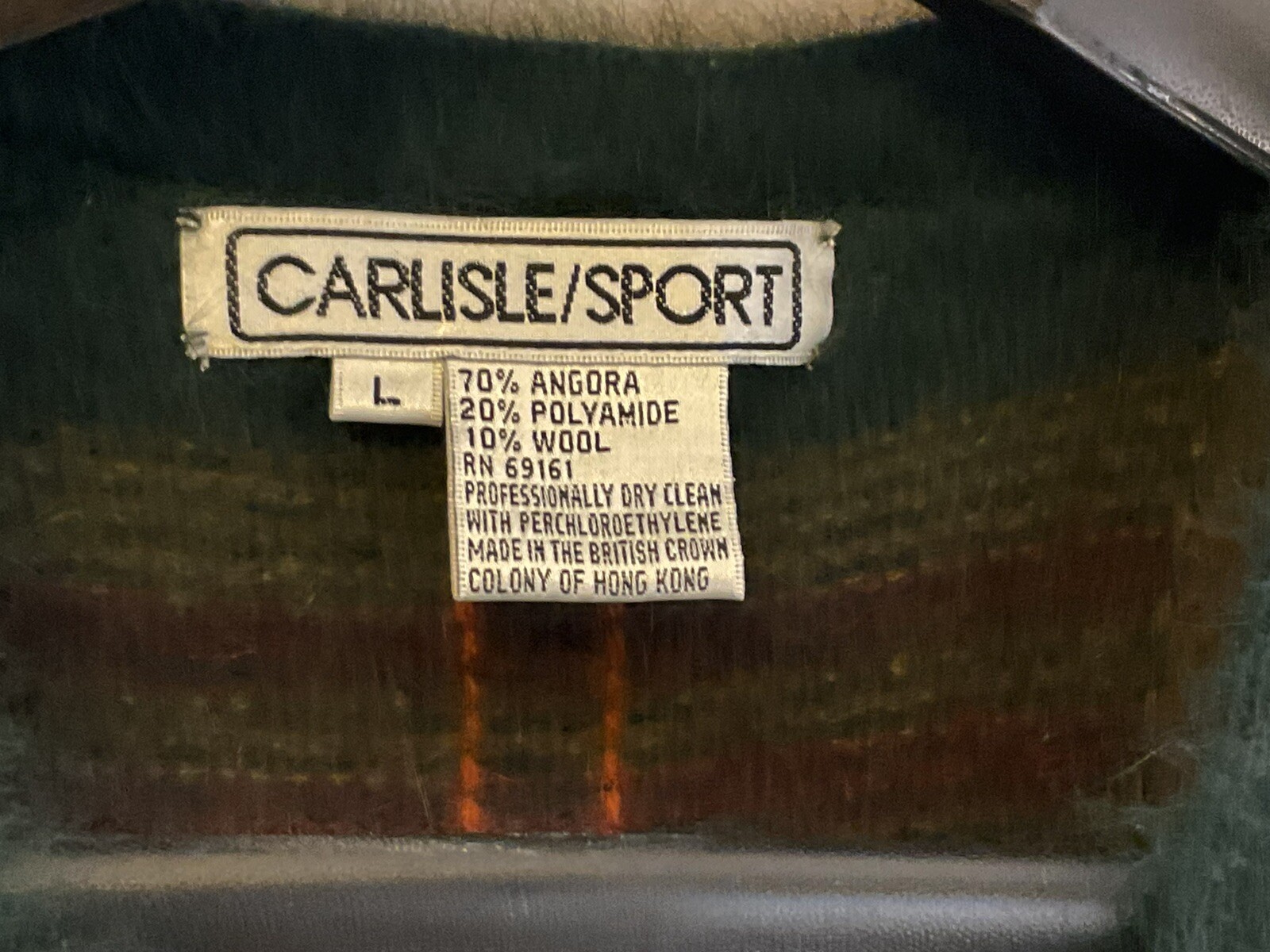 Vintage Luxury Carlisle Sport Angora Wool Sweater Coat Size L