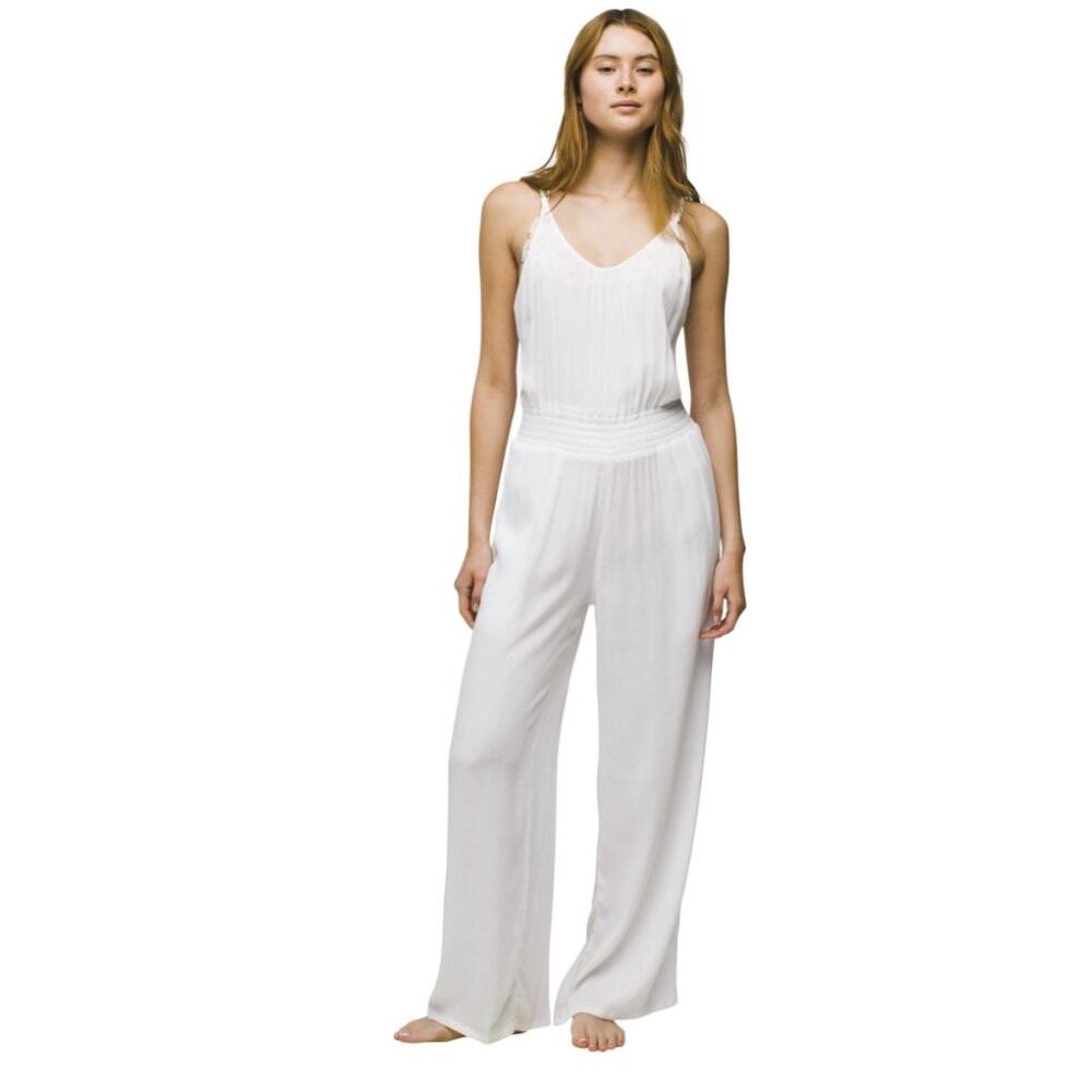 PrAna Women’s Fernie Wide Leg Jumpsuit Swim Cover Up Strappy Small NWT