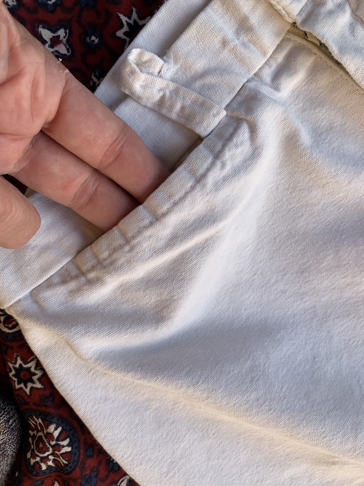 vintage 1970s Paris SYM français Wide Flare Leg cotton Twill Pants 30 x 30