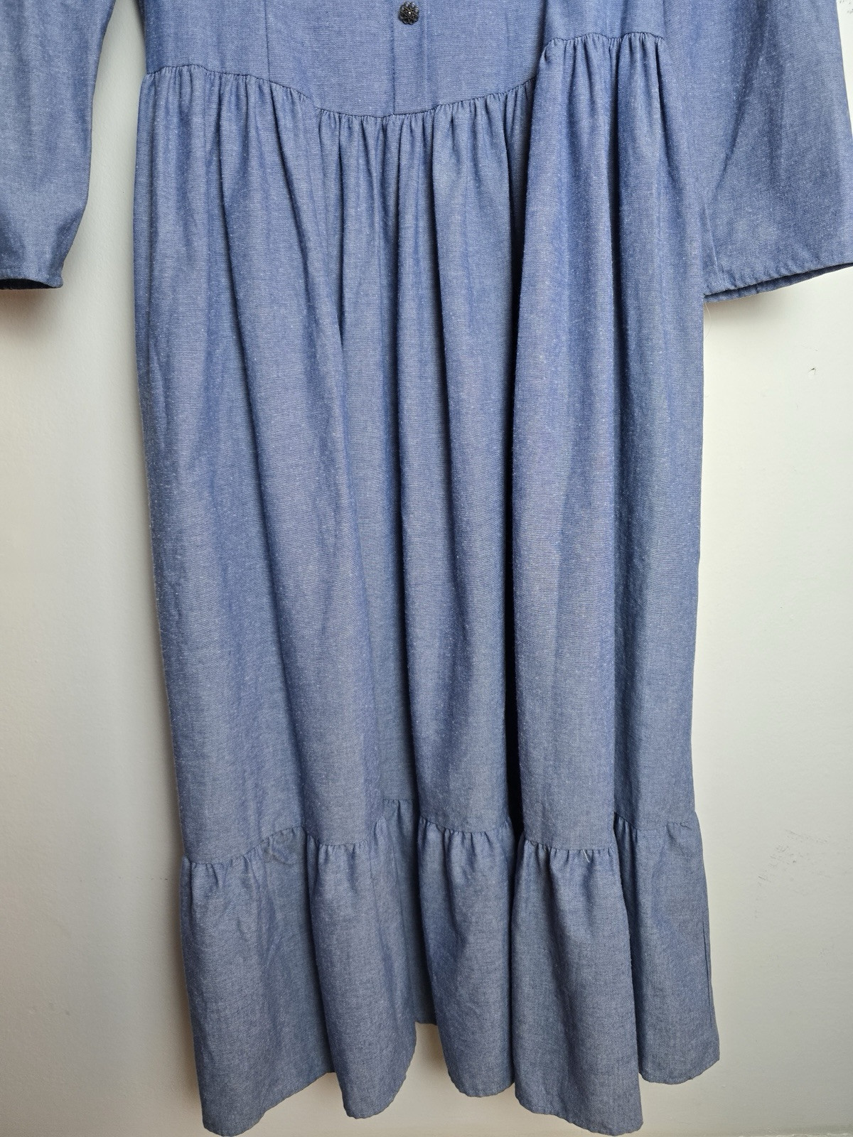Vtg 80s Jessica Mcclintock Gunne Sax Maxi Dress 15/16 Prairie Cottage Core